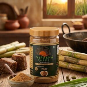 Organic Jaggery Powder – Pure, Natural & Unrefined | Vipasha Farms 500gm