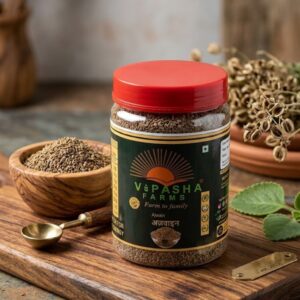 Vipasha Farms Premium Ajwain – Pure & Aromatic Carom Seeds 250gm